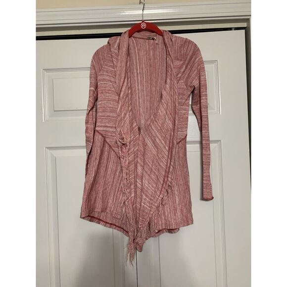 Free People Waterfall Fringe Take A Bow Cardigan Sweater Women's Size Small - Picture 3 of 8